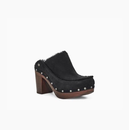 UGG Aubriana Black Heels for Women (RUWZ74508)